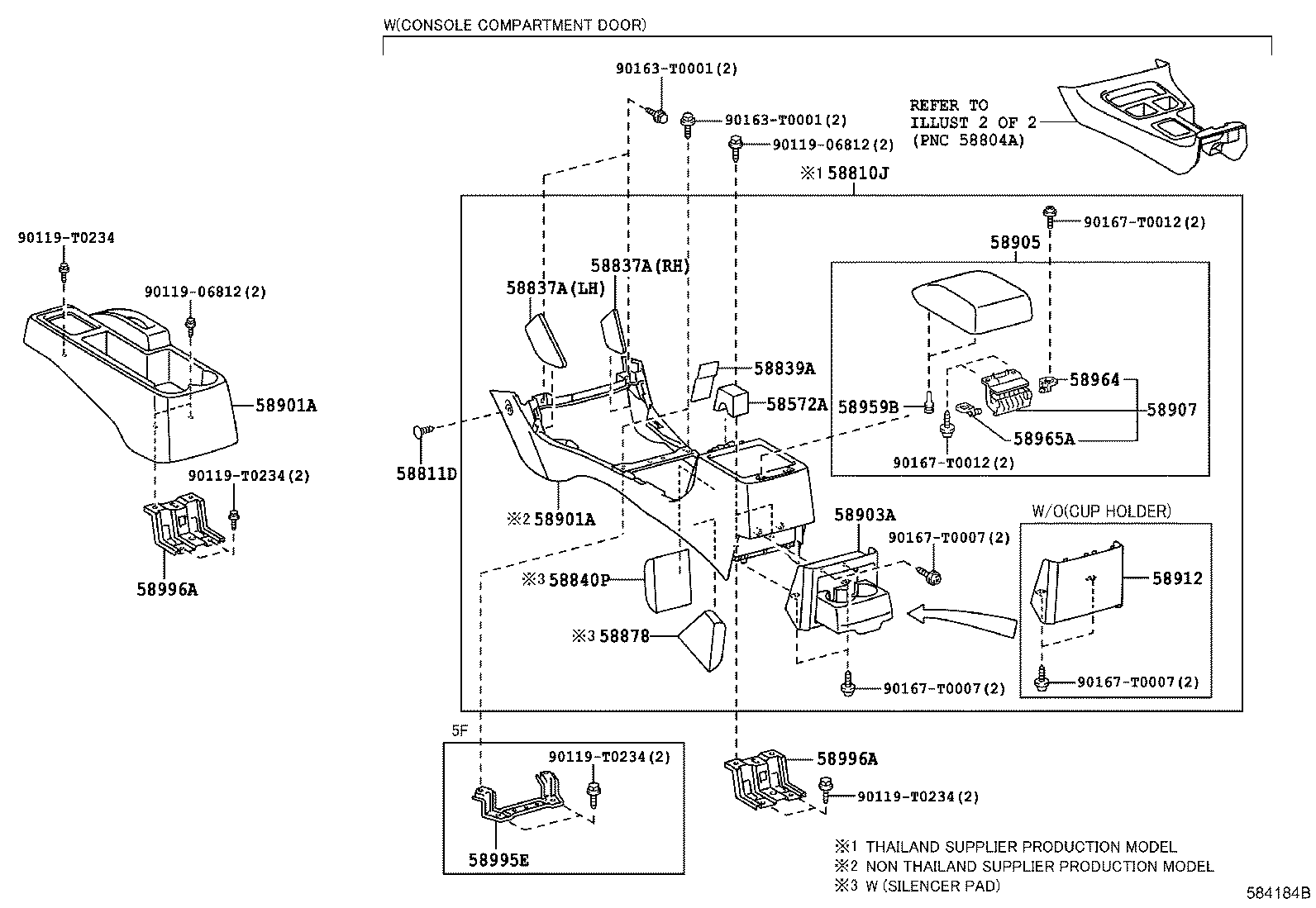  HILUX |  CONSOLE BOX BRACKET