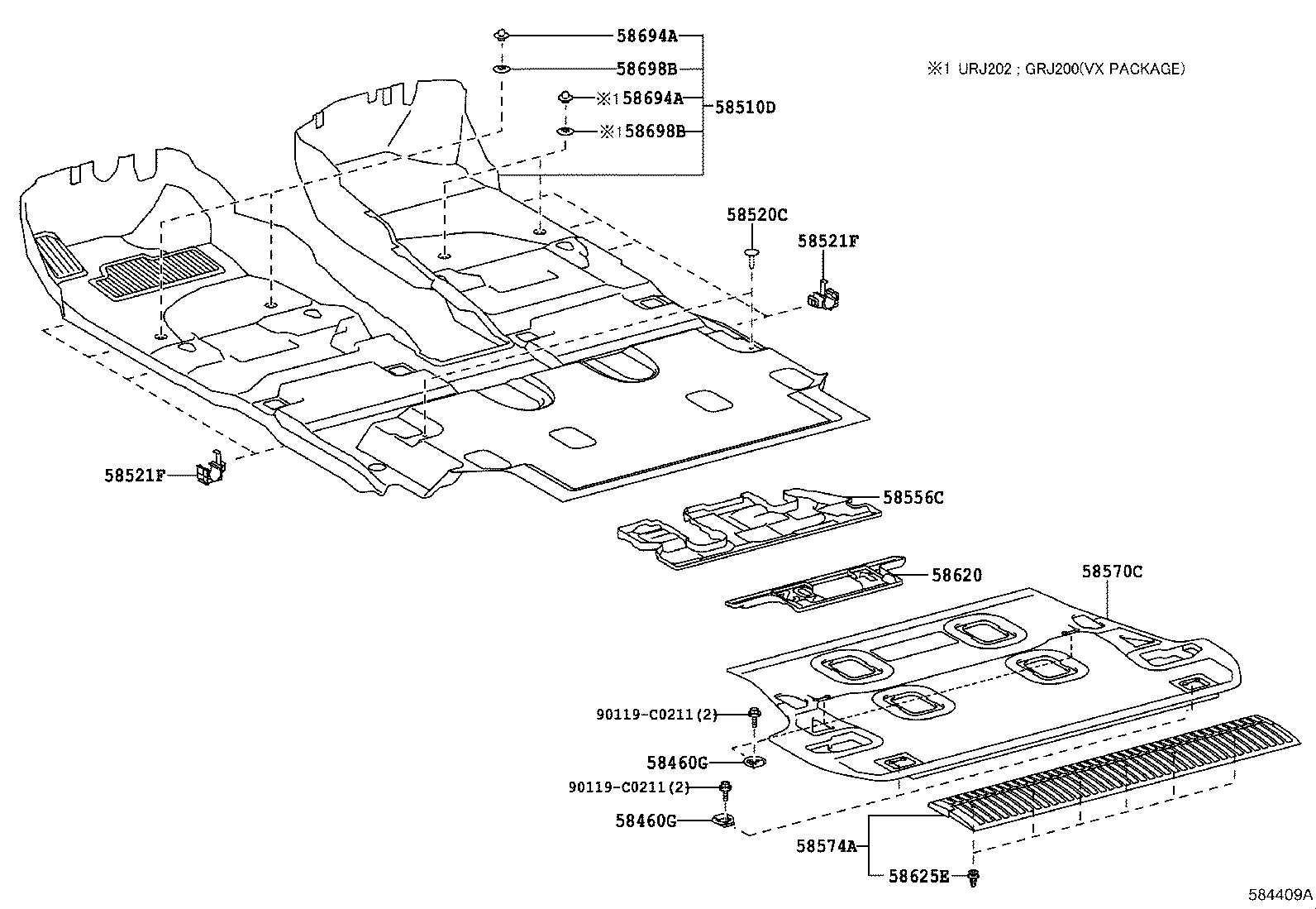  LAND CRUISER CHINA |  FLOOR MAT SILENCER PAD