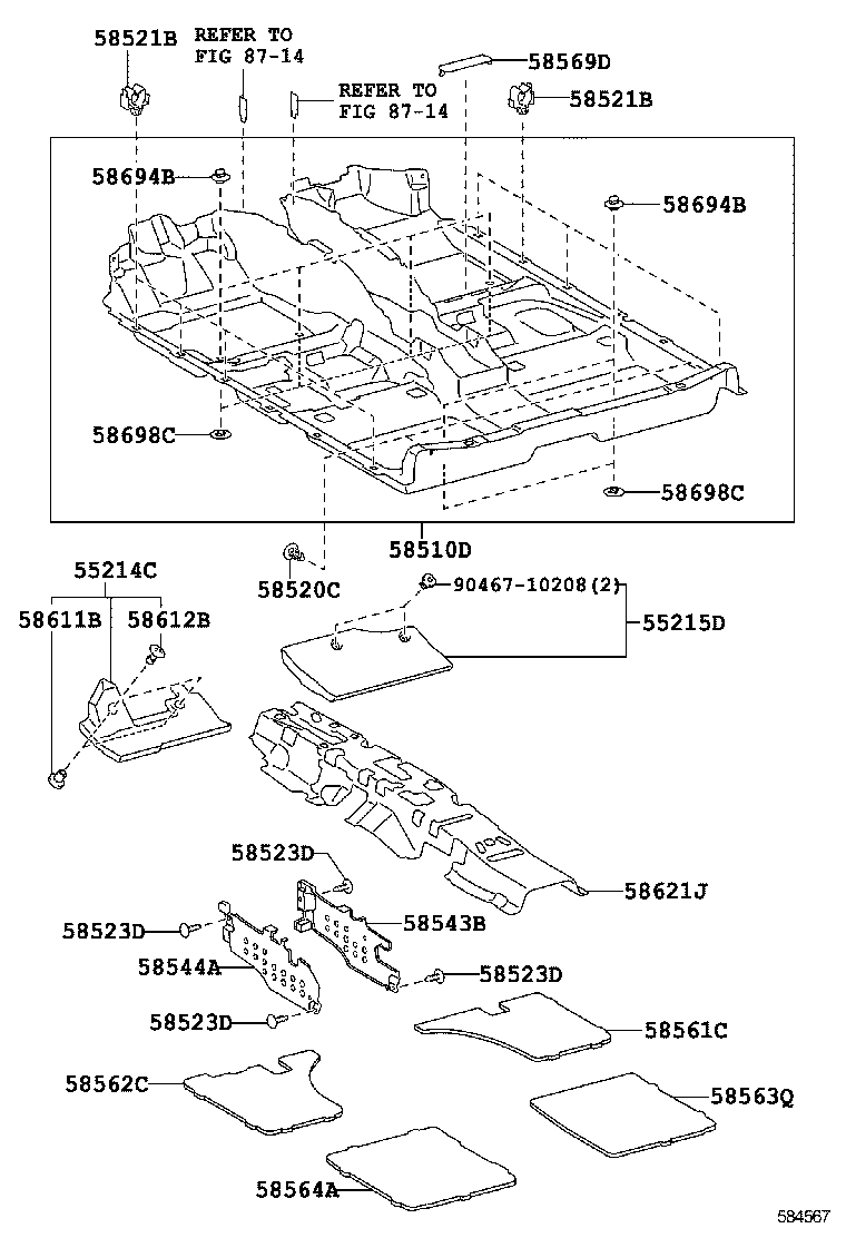  ES250 350 300H |  MAT CARPET