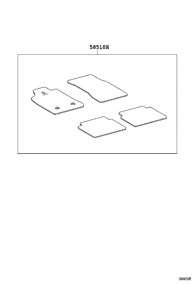  HILUX |  FLOOR MAT SILENCER PAD
