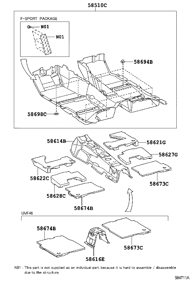  LS600H 600HL |  MAT CARPET