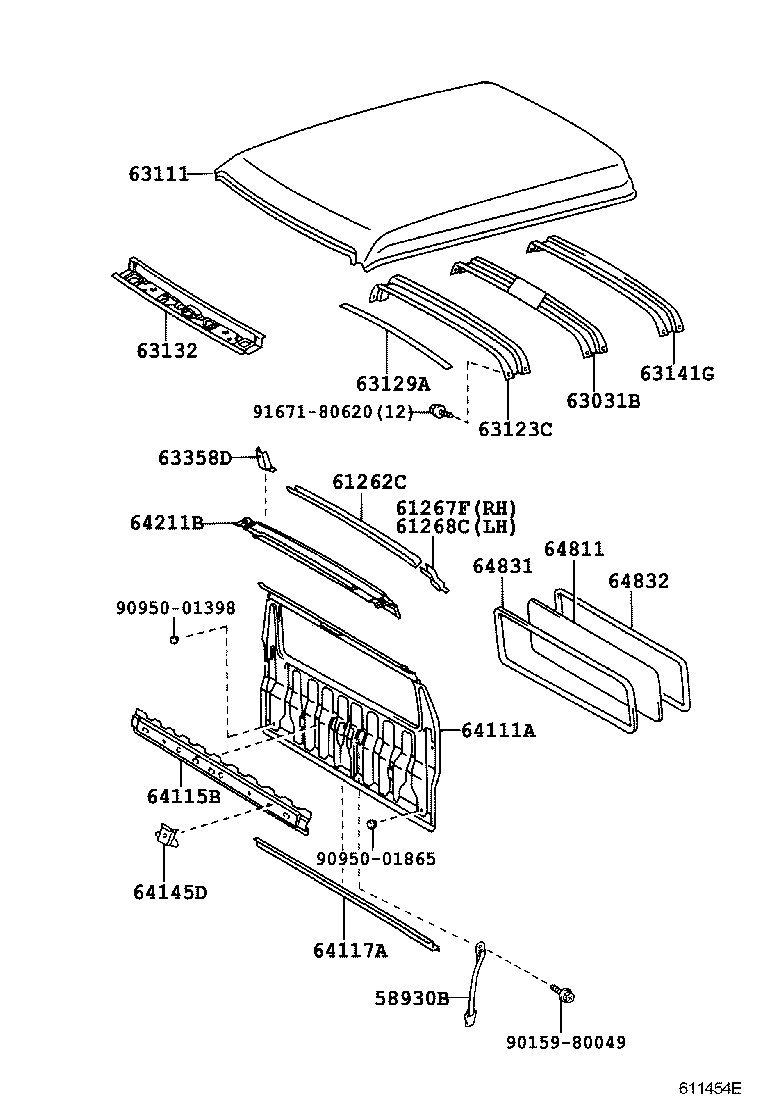  DYNA |  ROOF PANEL BACK PANEL