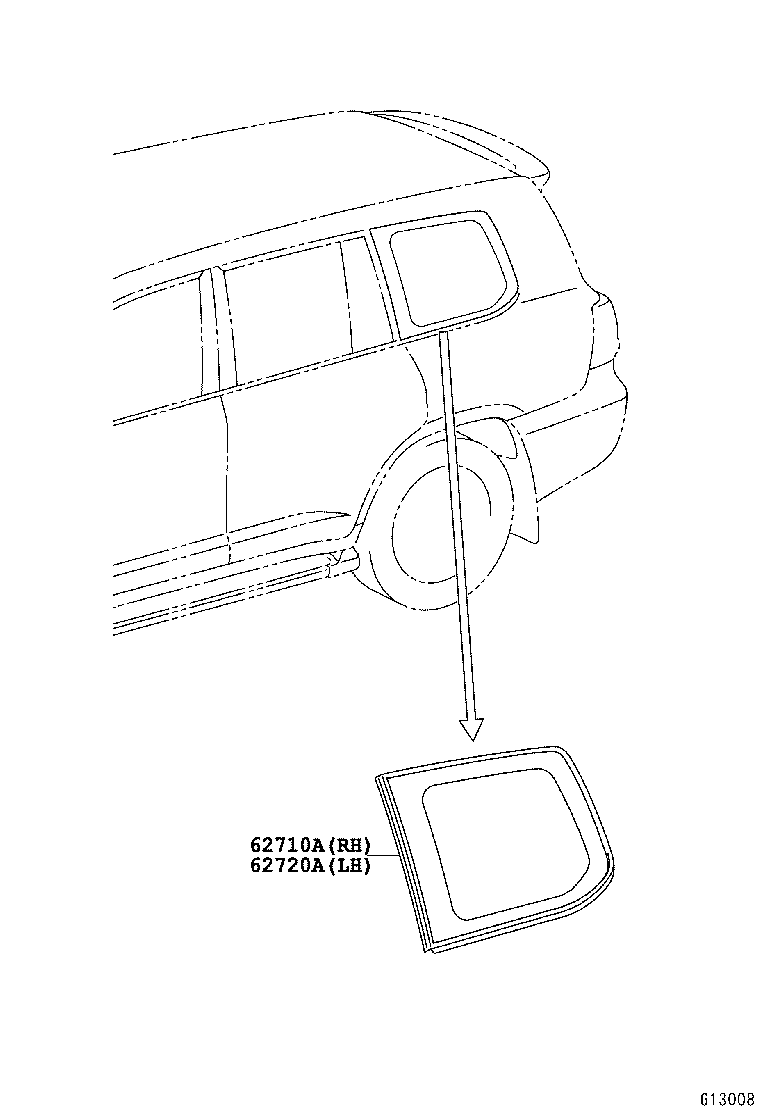  LAND CRUISER 200 |  SIDE WINDOW