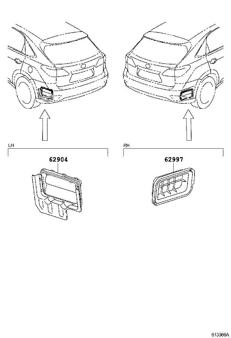  RX270 350 450H |  ROOF SIDE VENTILATOR