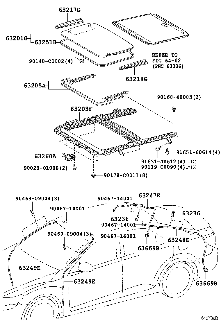  REIZ |  ROOF PANEL BACK WINDOW GLASS