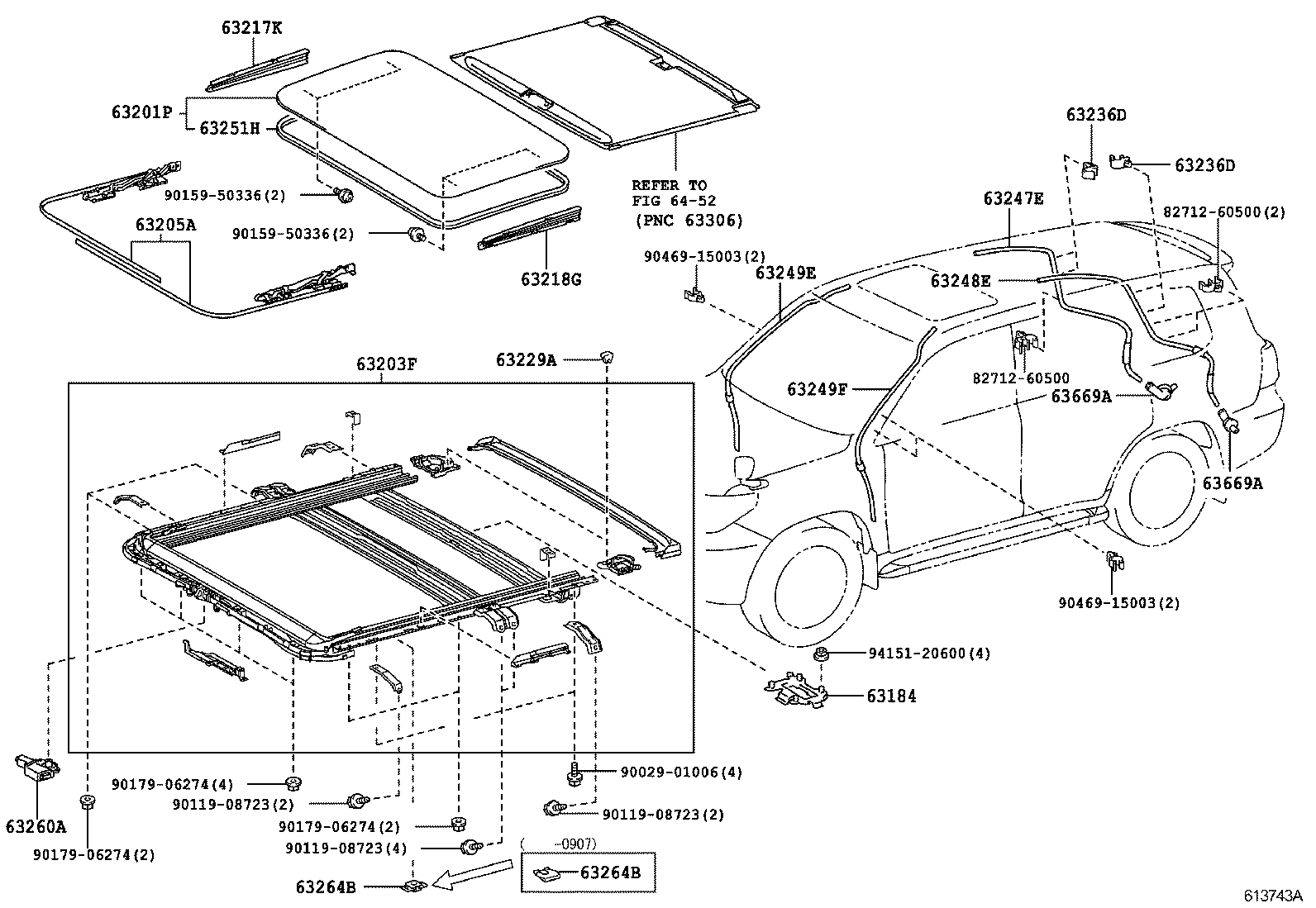  LX460 570 |  ROOF PANEL BACK PANEL