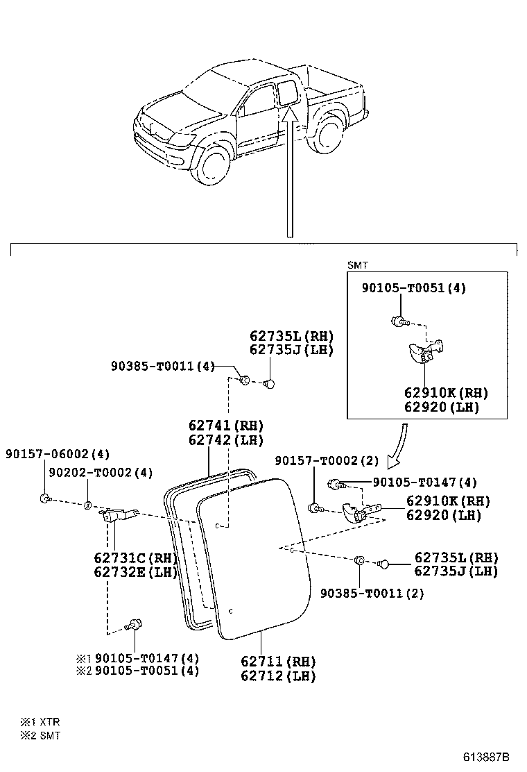  HILUX |  SIDE WINDOW