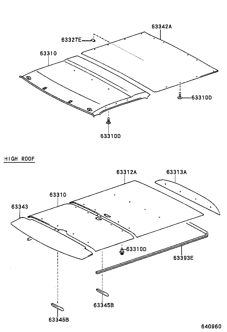  DYNA |  ROOF HEADLINING SILENCER PAD