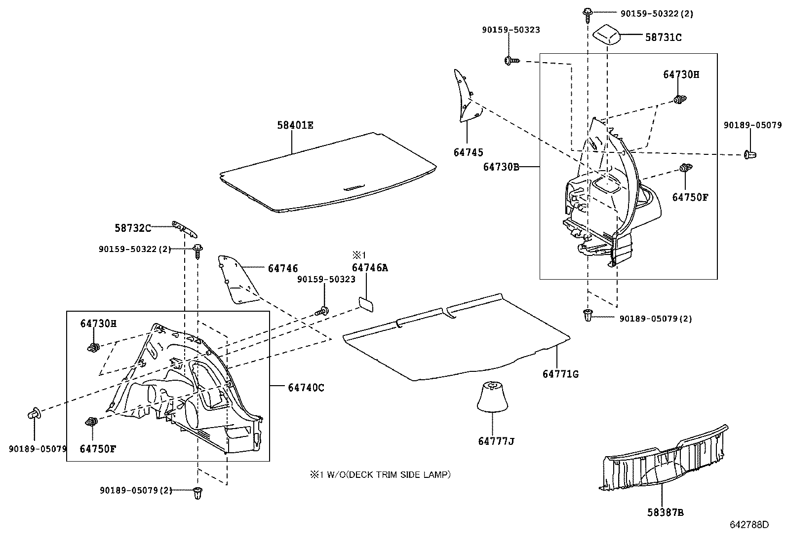  YARIS |  DECK BOARD DECK TRIM COVER