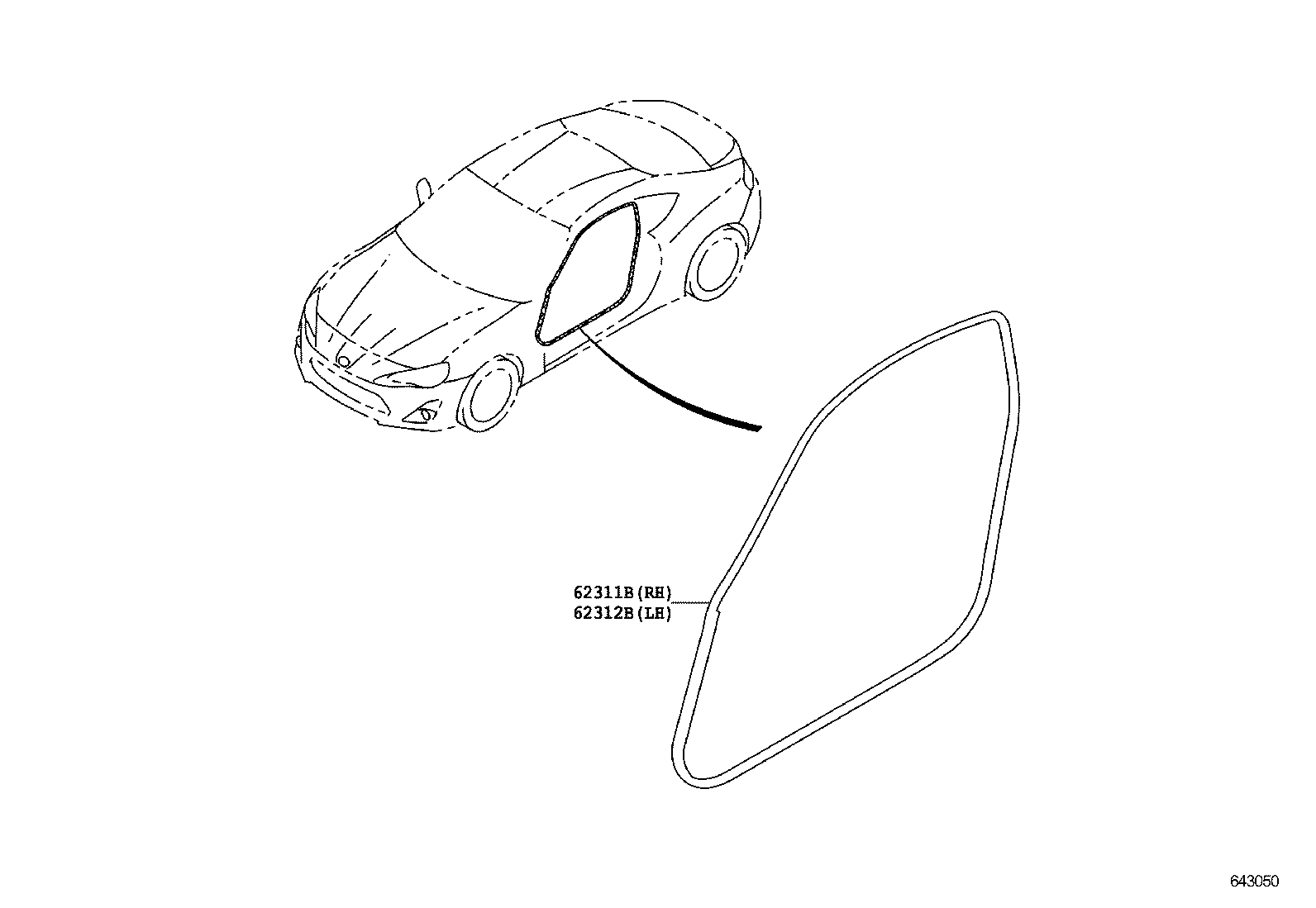  GT86 86 |  INSIDE TRIM BOARD DOOR OPENING TRIM MOULDING