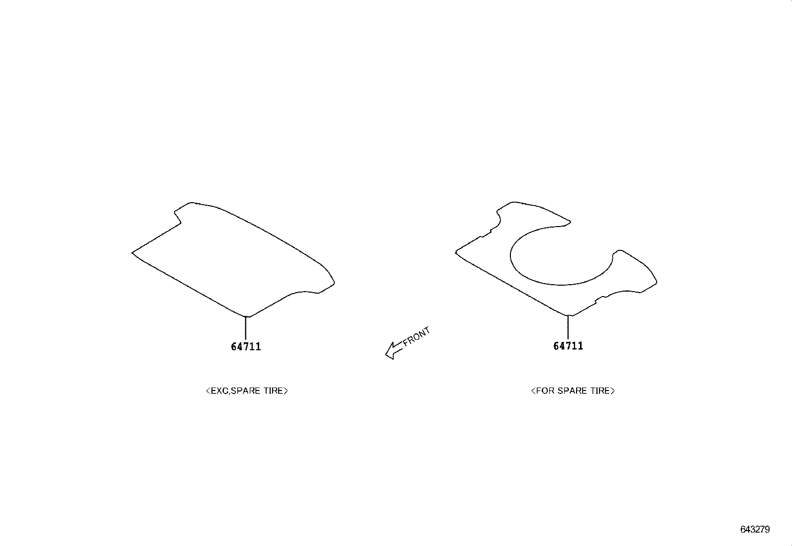  GT86 86 |  PACKAGE TRAY PANEL LUGGAGE COMPARTMENT MAT