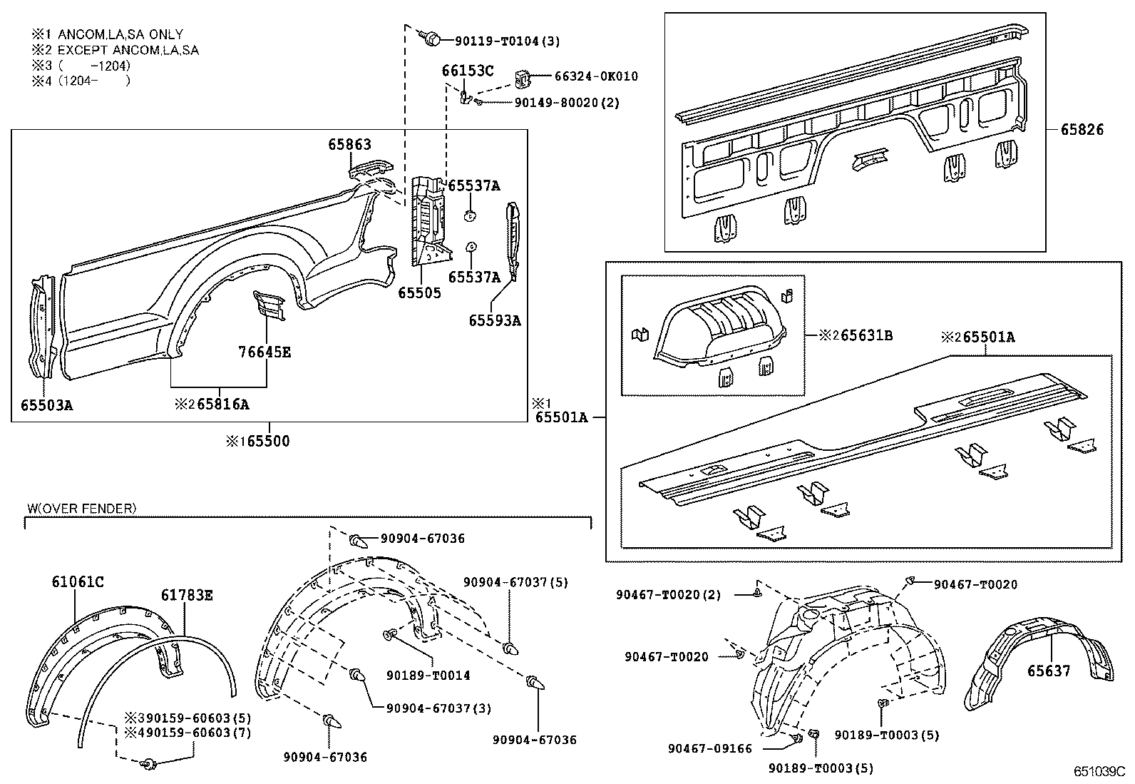  HILUX |  REAR BODY SIDE PANEL