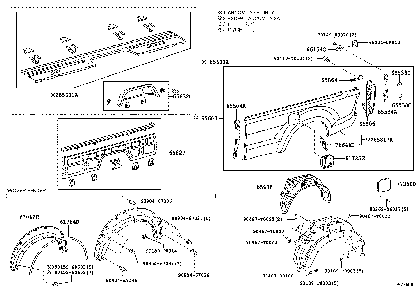  HILUX |  REAR BODY SIDE PANEL