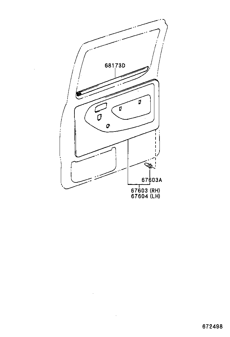  DYNA |  REAR DOOR PANEL GLASS