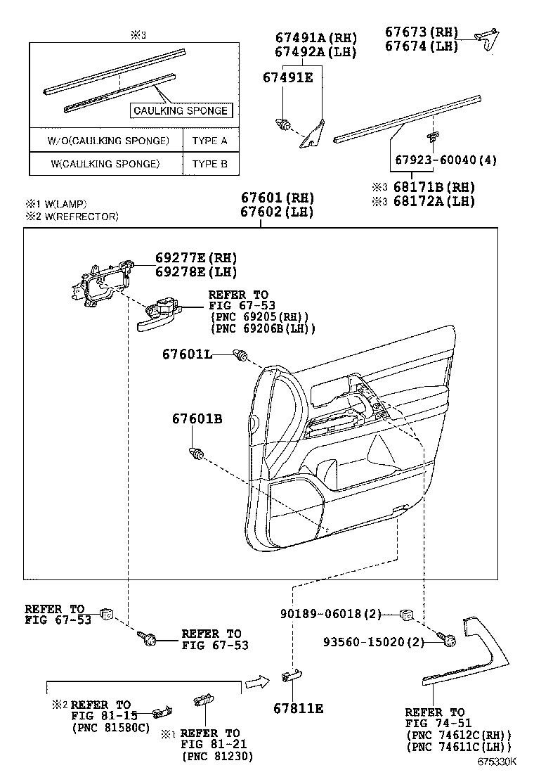  LAND CRUISER 200 |  FRONT DOOR PANEL GLASS