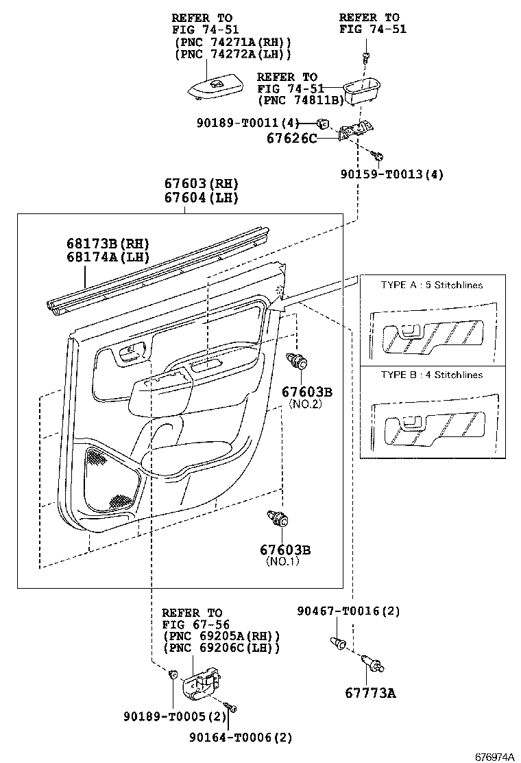  HILUX |  REAR DOOR PANEL GLASS