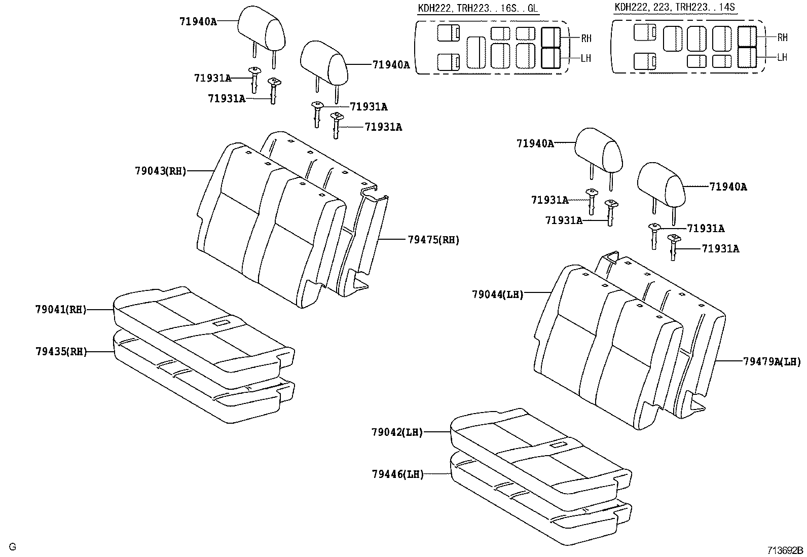  HIACE |  SEAT SEAT TRACK