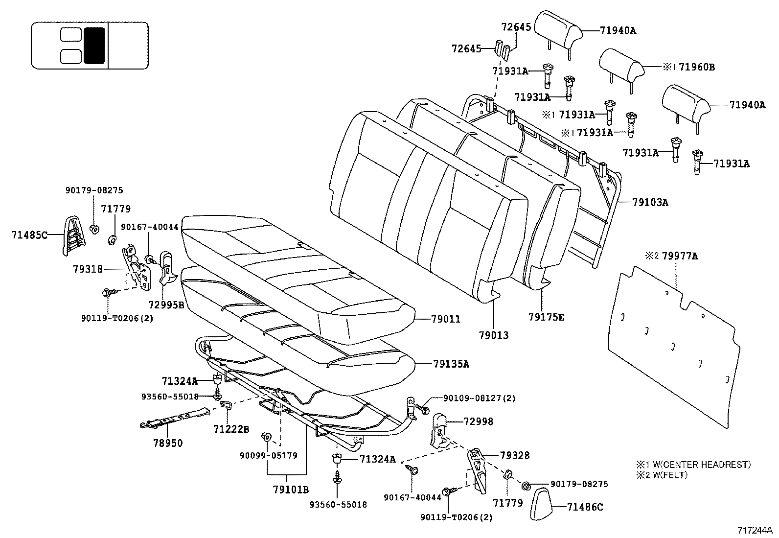  HILUX |  SEAT SEAT TRACK