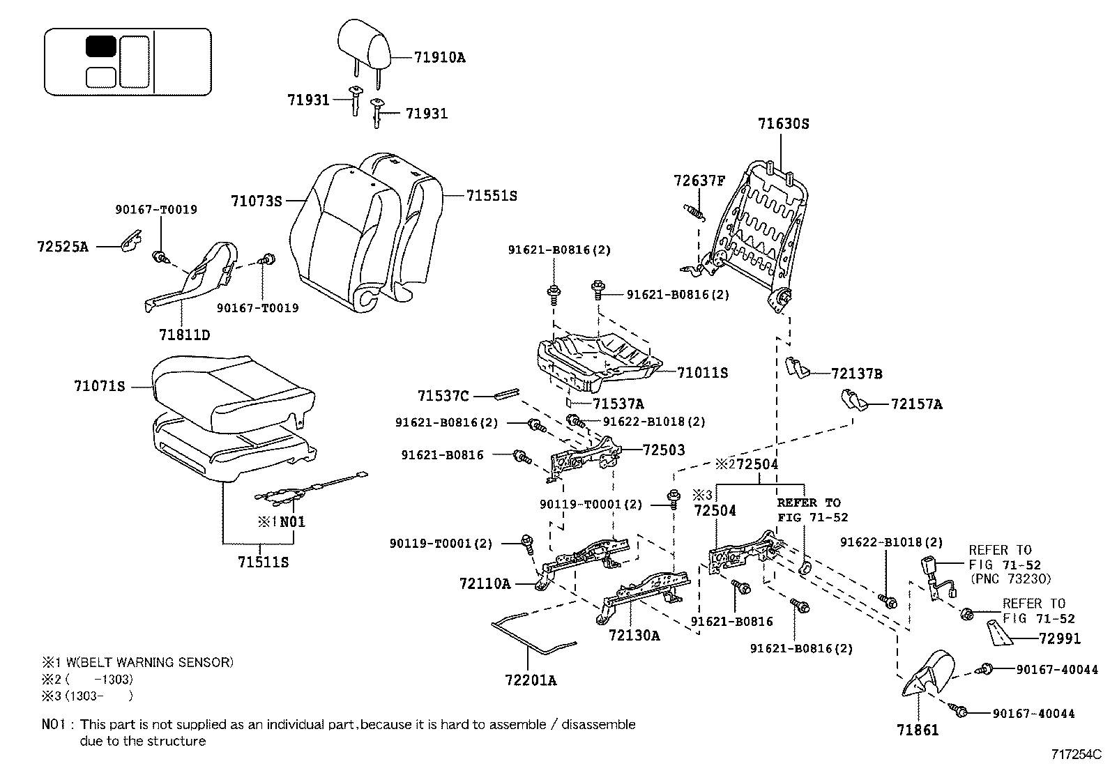  HILUX |  SEAT SEAT TRACK