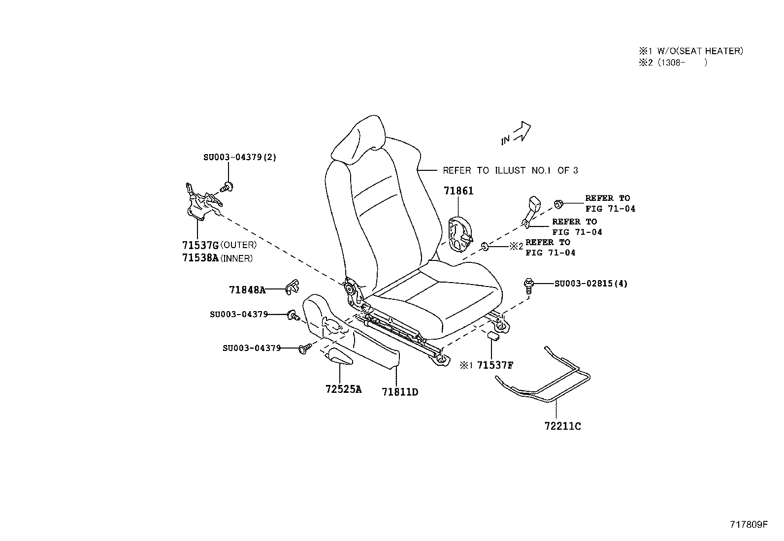  GT86 86 |  FRONT SEAT SEAT TRACK