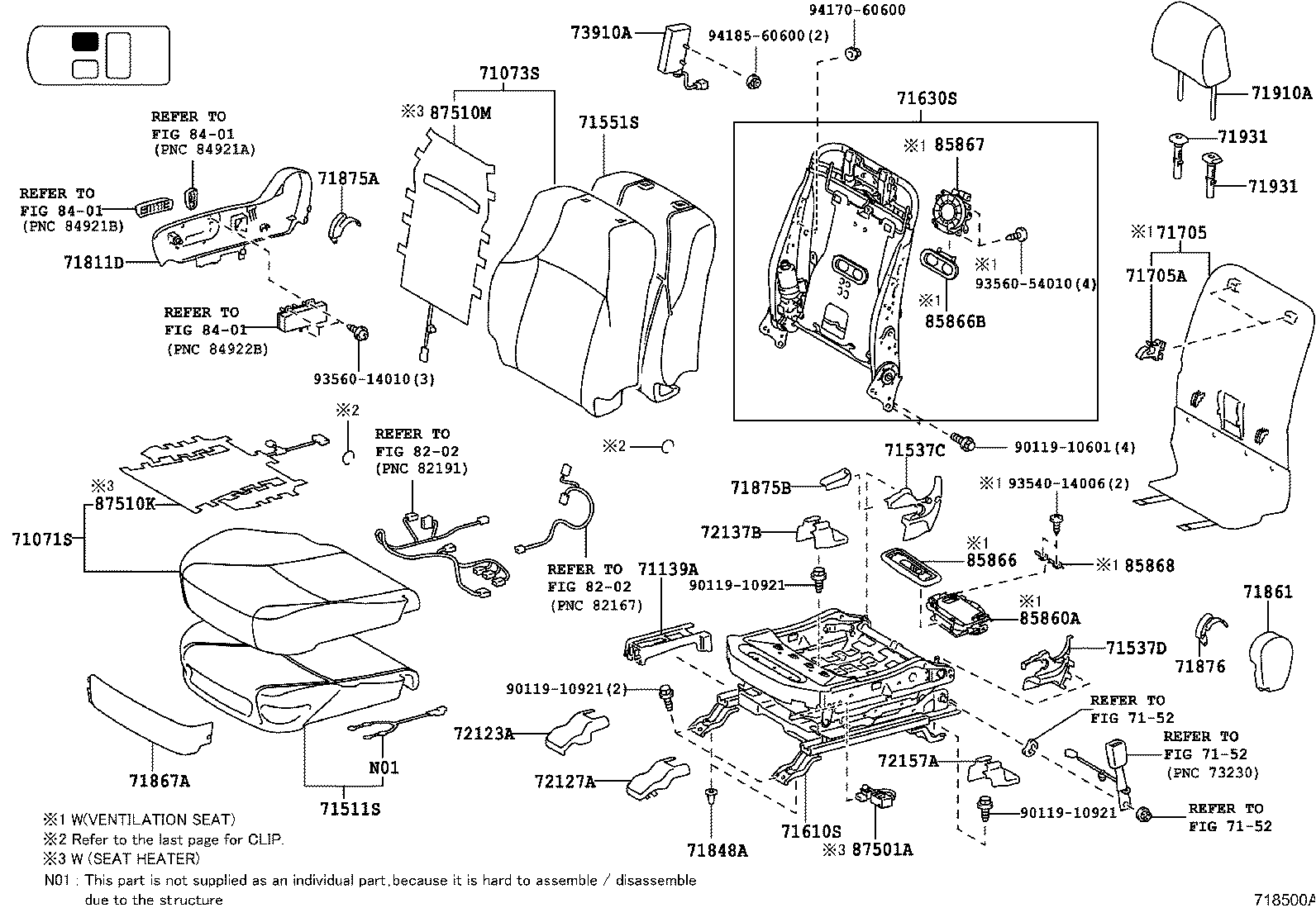  LAND CRUISER PRADO |  SEAT SEAT TRACK