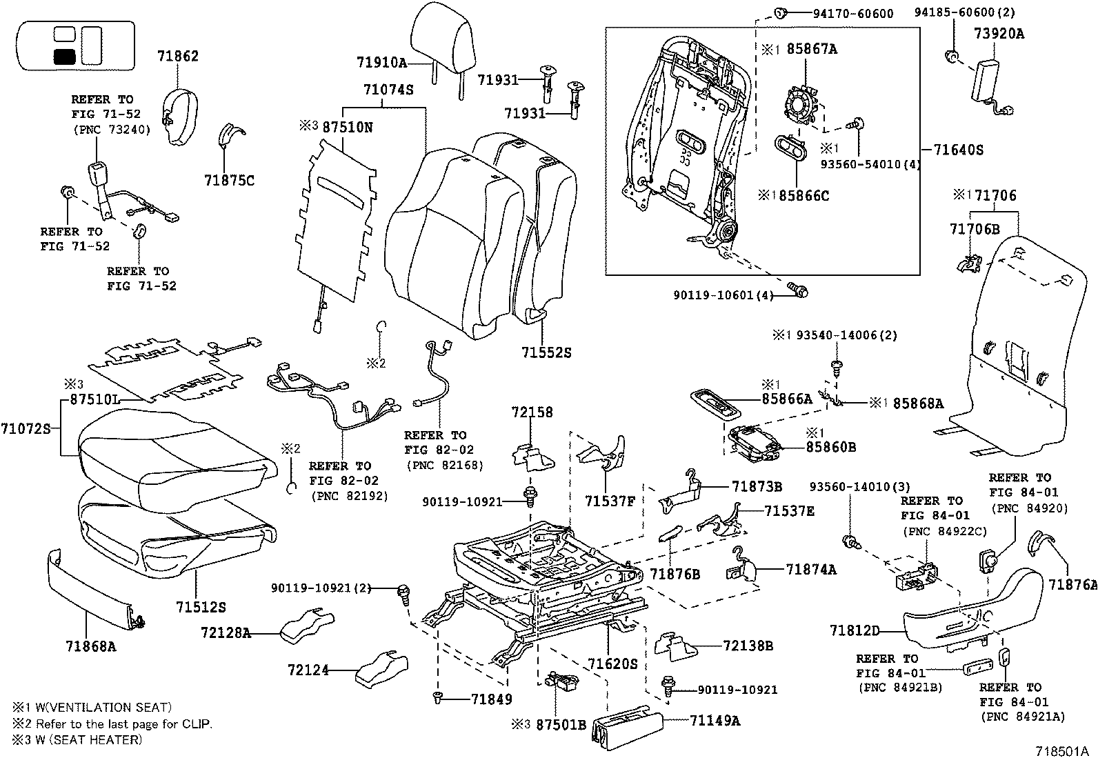  LAND CRUISER PRADO |  SEAT SEAT TRACK