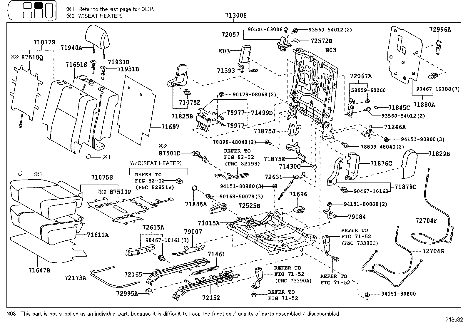  GX400 460 |  SEAT SEAT TRACK