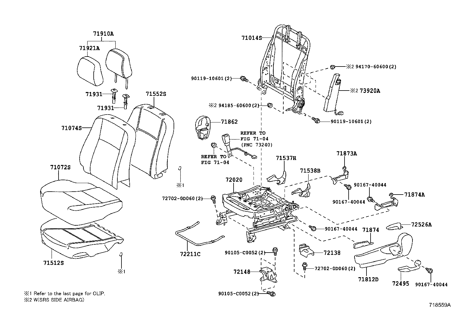  YARIS |  FRONT SEAT SEAT TRACK