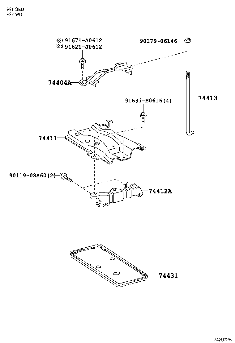  COROLLA |  BATTERY CARRIER