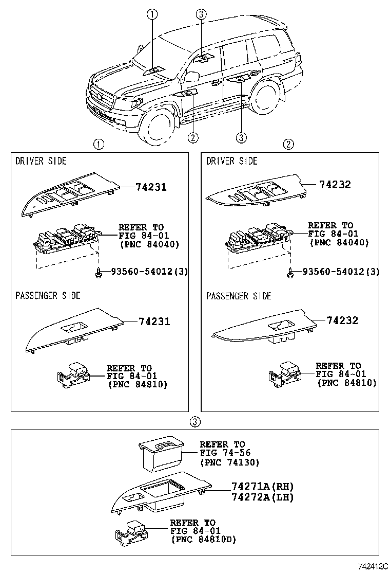  LAND CRUISER 200 |  ARMREST VISOR