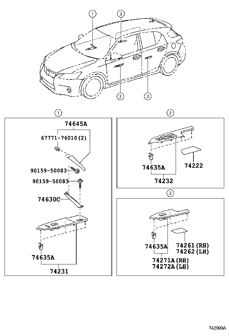  CT200H |  ARMREST VISOR