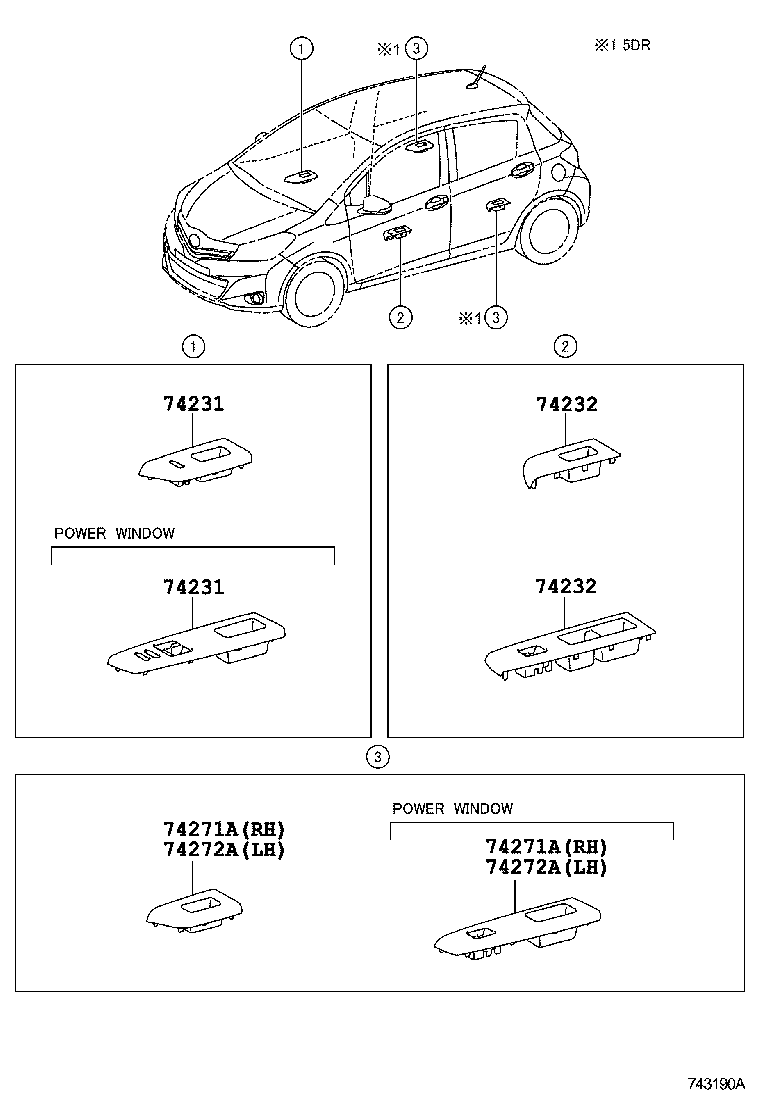  YARIS |  ARMREST VISOR