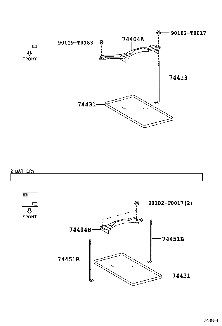  HILUX |  BATTERY CARRIER