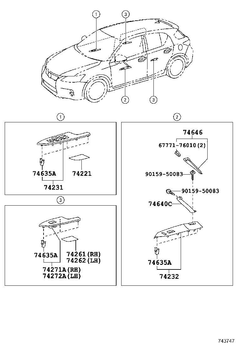  CT200H |  ARMREST VISOR