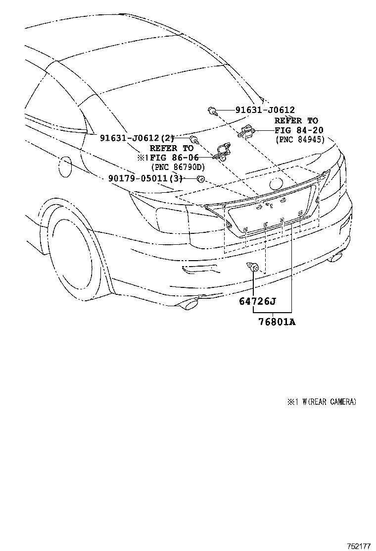  IS250C 300C |  REAR MOULDING