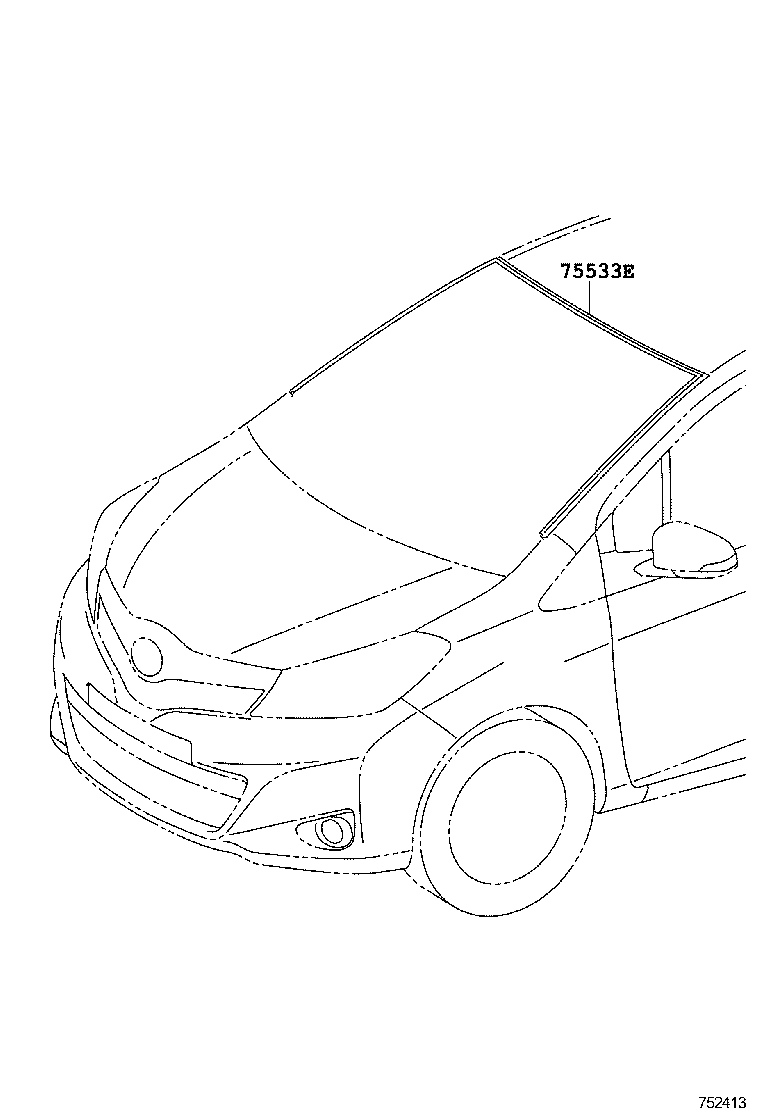  YARIS |  FRONT MOULDING