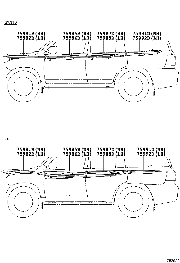 LAND CRUISER 200 |  BODY STRIPE
