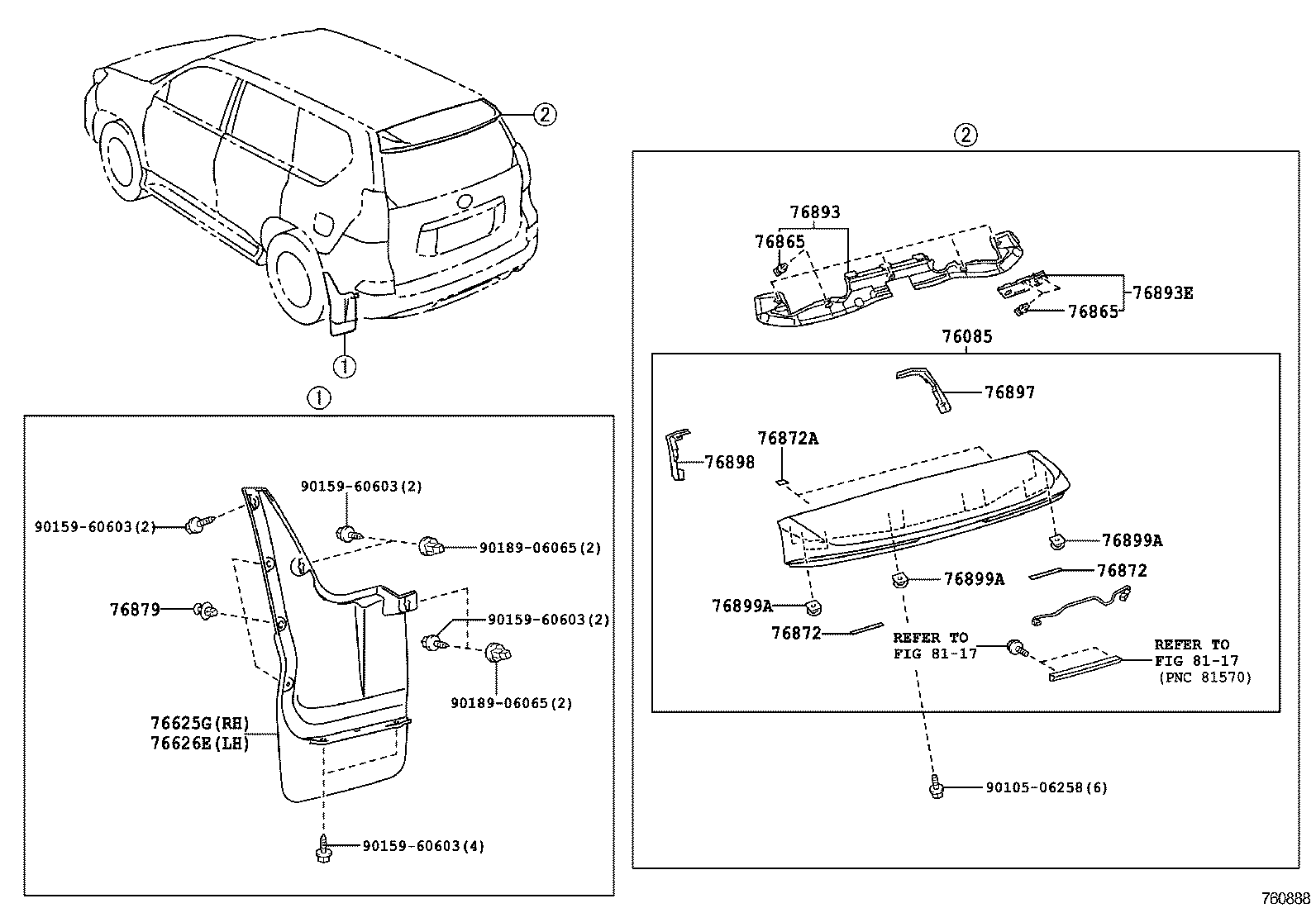  GX400 460 |  SPOILER SIDE MUDGUARD