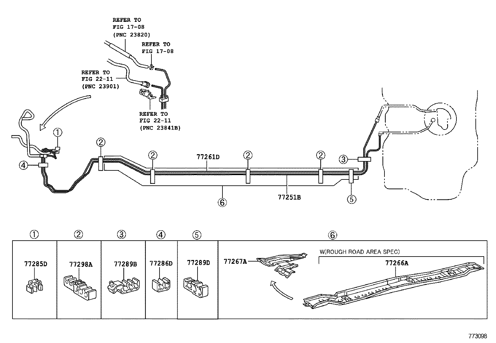  YARIS |  FUEL TANK TUBE