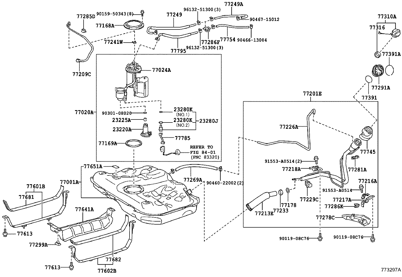  ES250 350 300H |  FUEL TANK TUBE