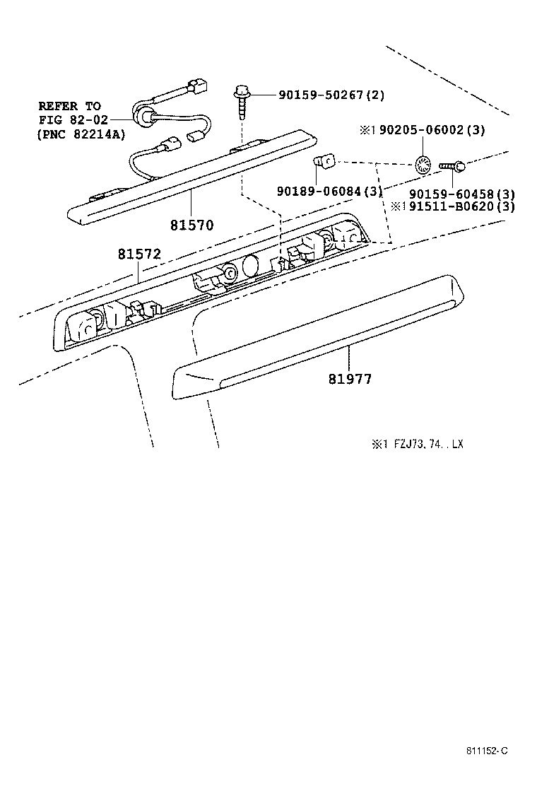  LAND CRUISER 70 |  CENTER STOP LAMP
