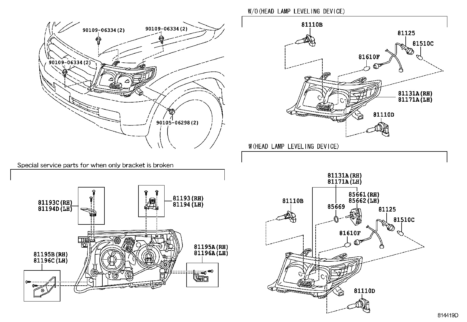  LAND CRUISER 200 |  HEADLAMP