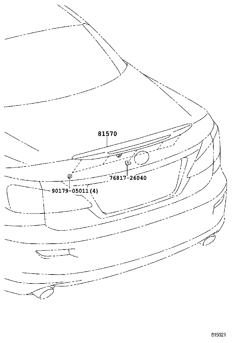  IS250C 300C |  CENTER STOP LAMP