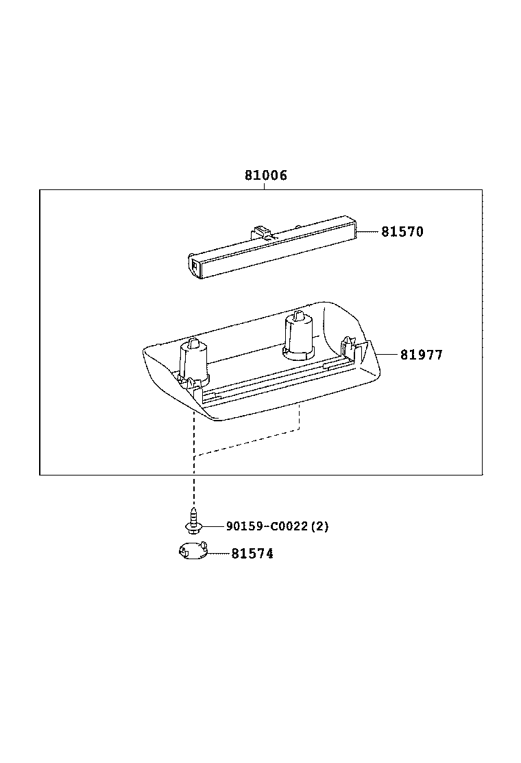  YARIS |  CENTER STOP LAMP