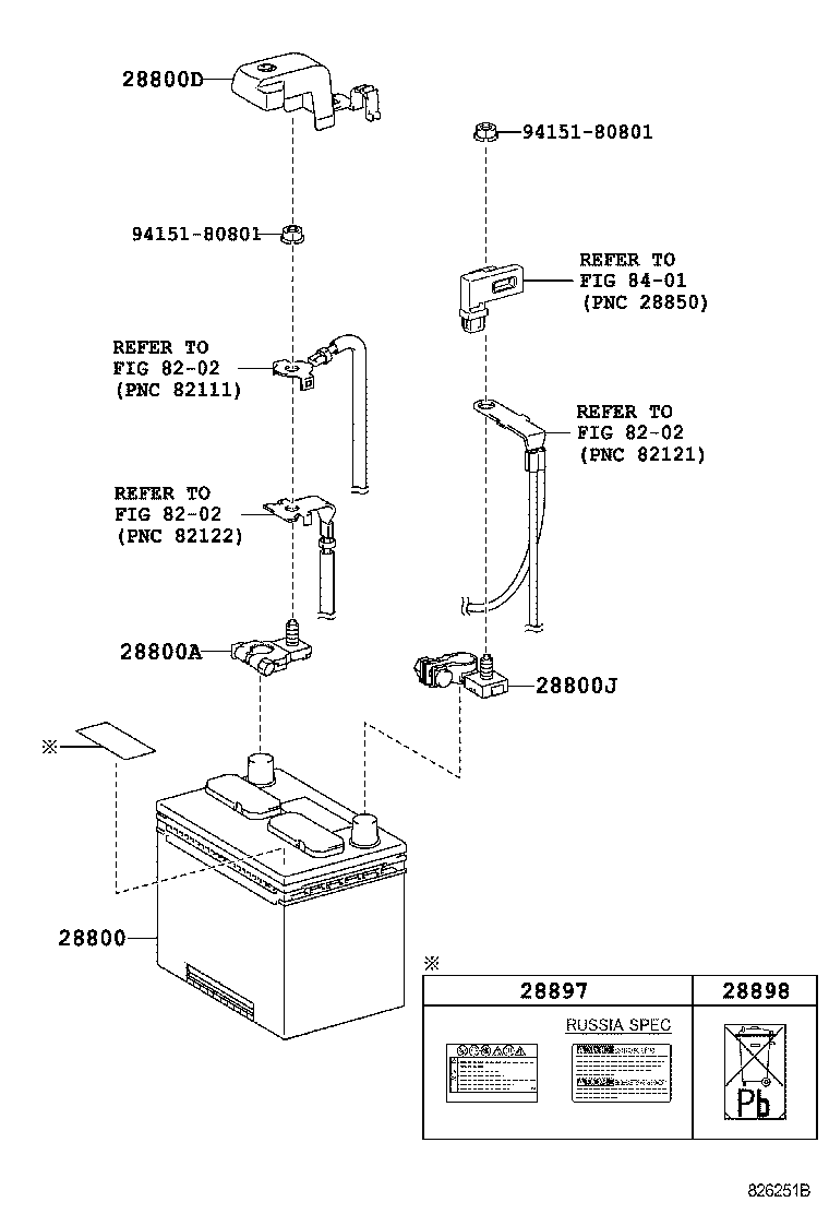  RX270 350 450H |  BATTERY BATTERY CABLE