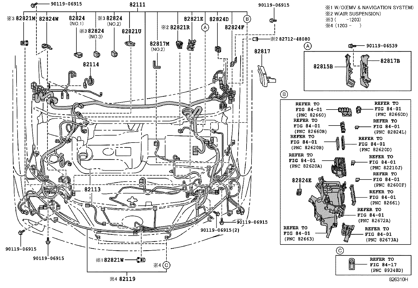  RX270 350 450H |  WIRING CLAMP