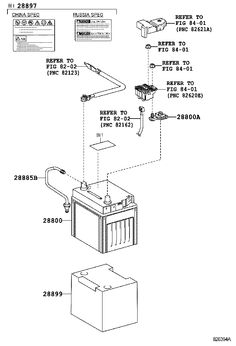  RX270 350 450H |  BATTERY BATTERY CABLE