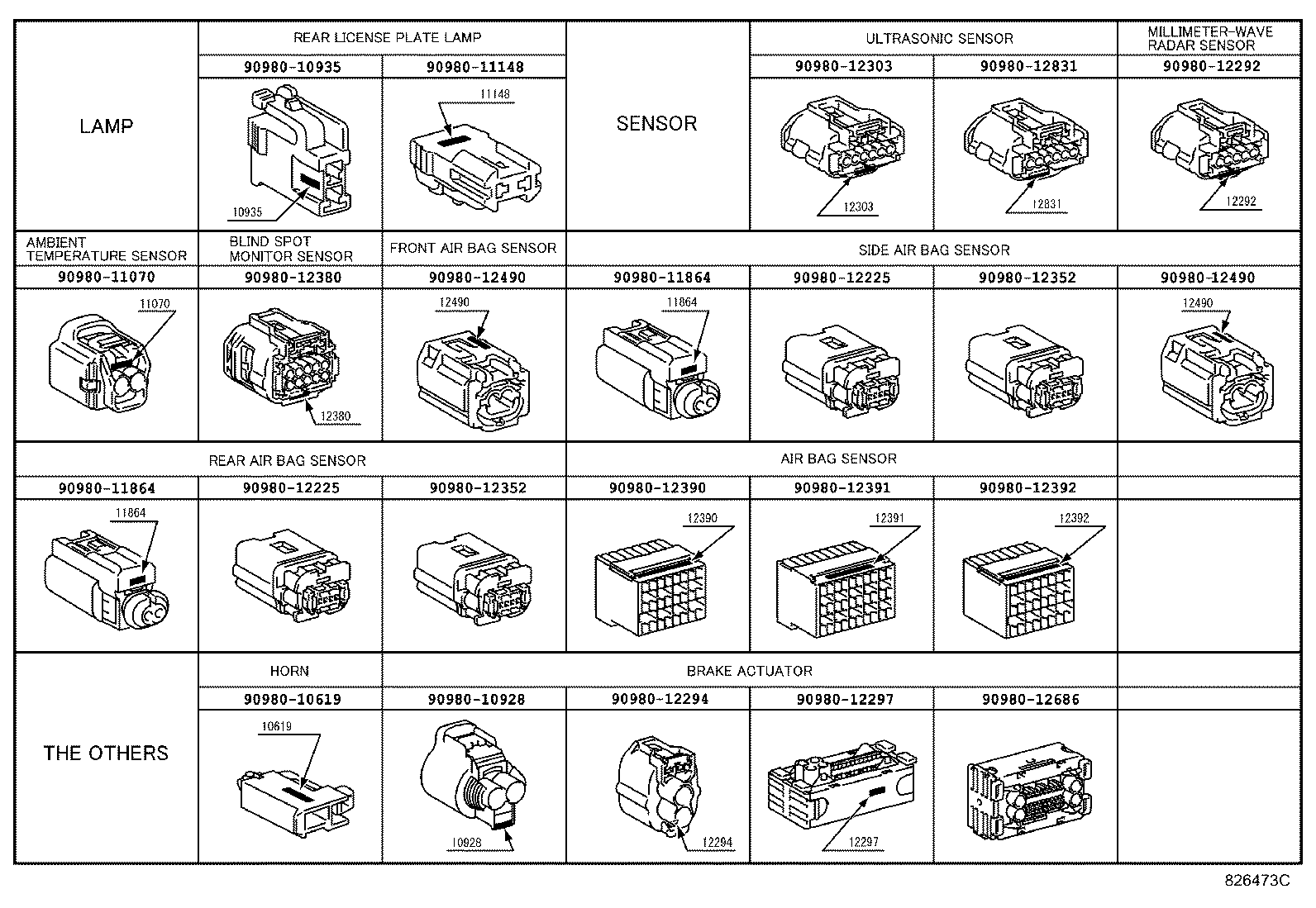  RX270 350 450H |  WIRING CLAMP