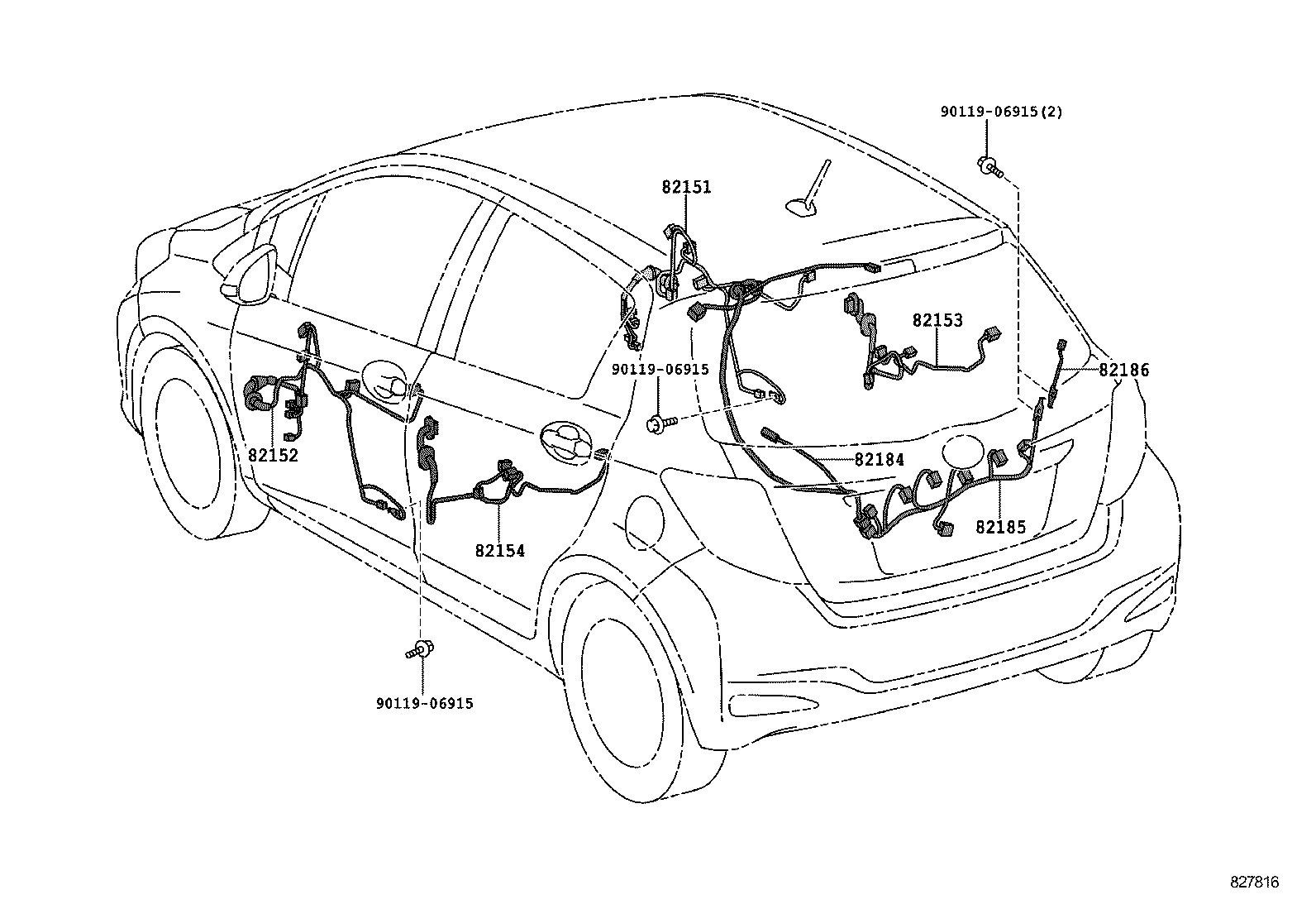  YARIS |  WIRING CLAMP