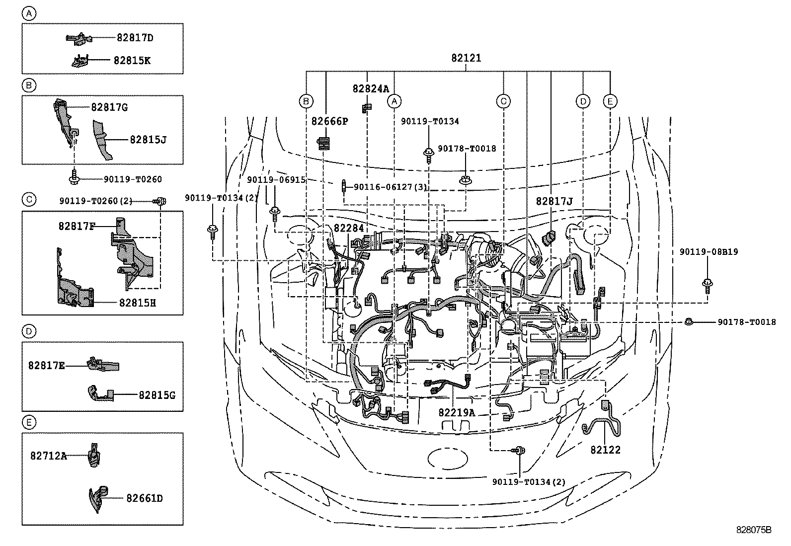 CAMRY AURION HV ARL |  WIRING CLAMP